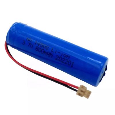 China Toys icr14500 1s1p 3.7v 800mAh Lithium Ion Rechargeable Battery Pack AA for sale