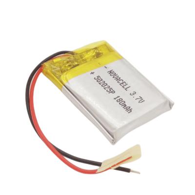 China High Quality Toys Rechargeable Lipo Battery 0.666wh 502025P 3.7v 180mah for sale