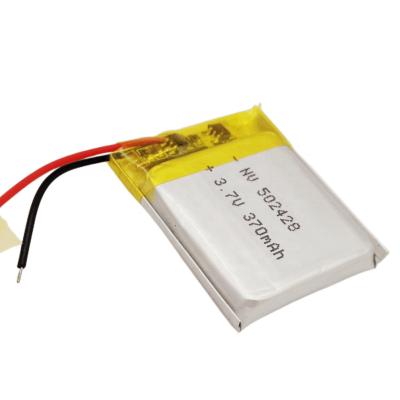 China High Quality Toys Rechargeable Lipo Battery 1.369wh 502428P 3.7v 370mah for sale