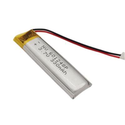 China High Quality Toys Rechargeable Lipo Battery 1.221wh 601248P 3.7v 330mah for sale