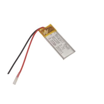 China toys factory 301230 3.7v 90mah 100mah rechargeable lipo battery 0.333Wh akku for sale