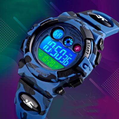 China Unisex Camouflage Military Kids Sports Watches Waterproof Electronic Wristwatch Stopwatch Clock Kids Digital Watch For Boys Girls for sale