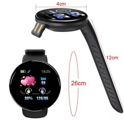 China Other Smart Watch D18 Men Women Smartwatch Women Men Digital Blood Pressure Watches Sports Fitness Tracker Watch for sale