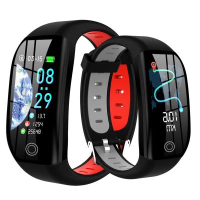 China Other Blue Smart Tracker Pedometer Sleep Monitor Wristband Pedometer Blood Pressure Wristband F21 Tooth Band Men Women Watch for sale