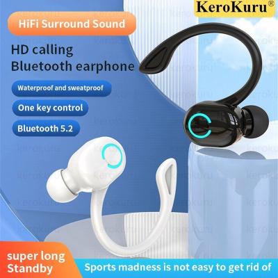 China In-Ear Kerokuru TWS Wireless Headphones Sport In-Ear Blue Tooth 5.2 Earbuds Ultra Long Standby Handsfree Headset With MIC for sale