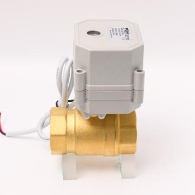 China CR303 24v 12v 220V DC Electric Motor General 2 Inch Mini Actuator Brass Ball Valve DN25 mm 1