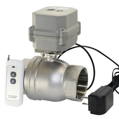 China General 2 Inch DN50 Stainless Steel Motor Trackball Valve Radio Remote Operated Auto Drain Shut Off Valve for sale