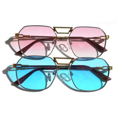 China 2020 fashionable designer nylon sun glass shades high quality metal frame for sale