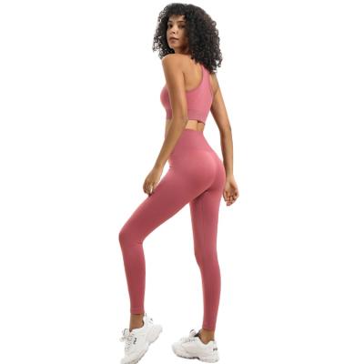 China Breathable Fitness Sport Yoga Suit LeggingsWork Out Suit Low Price Gym Suits Women Yoga Set for sale