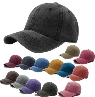 China JOINT Vintage Mens Womens Soft Breathable Cotton Adjustable Blank Baseball Cap for sale