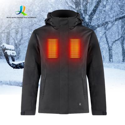 China Custom QUICK DRY Woman Winter Heating Zipper Ski Jackets Plus Size Women Hooded Sports Down Coat Hoodie Motorcycle Jacket Enthusiast Women for sale