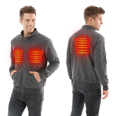 China Custom Made QUICK DRY Winter Clothing Rechargeable Battery Powered Electric Heated Heated Jacket For Men for sale