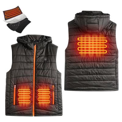 China QUICK DRY Winter Keep Warm Clothing Rechargeable Battery Vest Electric Thermal Heated Jackets for sale