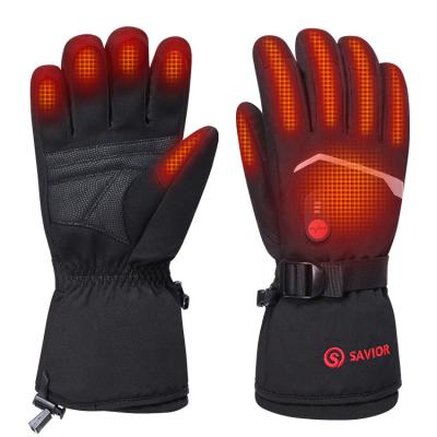 China Warm Women Winter SAVIOR Electric Battery Powered Heated Men Windproof Gloves For Skiing Motorcycling Fishing Hunting Riding Climbing for sale