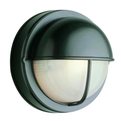 China IP44 Outdoor Caged Glass Oval LED Bulkhead Light for sale