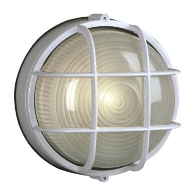 China Glass Marine Style Round Bulkhead , Black Ip65 Garden Lamp Led Outdoor Bulkhead Light for sale