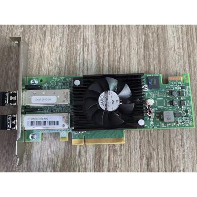 China Data Storage and Transfer Emulex LPE16002 16Gb/s SFP+ FC Dual Port Network Adapter Card for sale