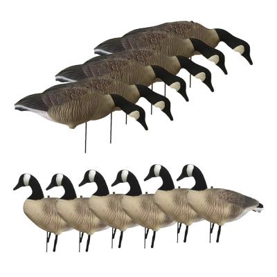 China Customized EVA Plastic XPE Foam Goose Hunting Decoy Lifelike Floating In Feeder Style for sale