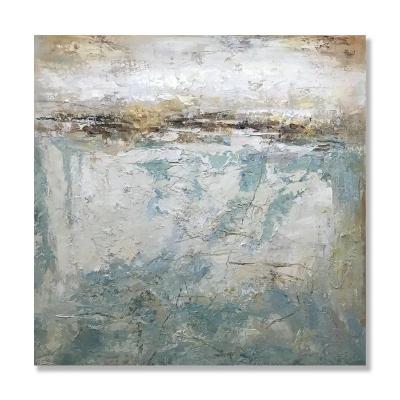 China Contemporary Large Hand Painted Abstract Oil Painting on Canvas for Living Room Print Method 6 color Subjects LANDSCAPE for sale