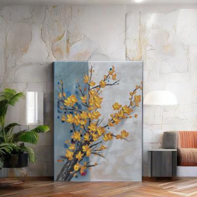 China Modern Home Decor Oil Painting Landscape Abstract Textured Canvas Wall Hanging Artwork for sale