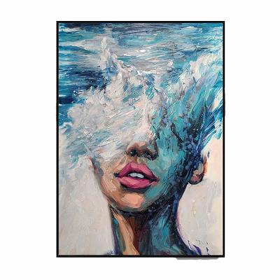 China Hand Painted Abstract Portrait Canvas Art Wall Decorations Modern Textured Canvas Classical Oil Painting LANDSCAPE for sale