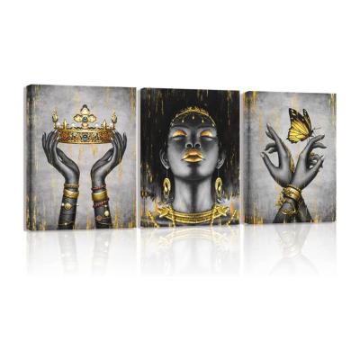 China Original Modern Artwork Hand Painted Oil Painting Three Pieces Canvas Wall Art for Home Decor for sale