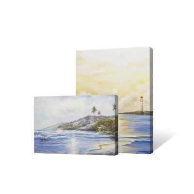 China Modern Seascape Texture Canvas Oil Painting Home Decor Prints with Customized Size Accepted on Canvas Support Base for sale