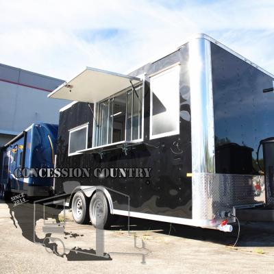 China CONCESSION TRAILERS new arrival snack fiberglass BBQ mobile food trailer food cart food truck for sale for sale