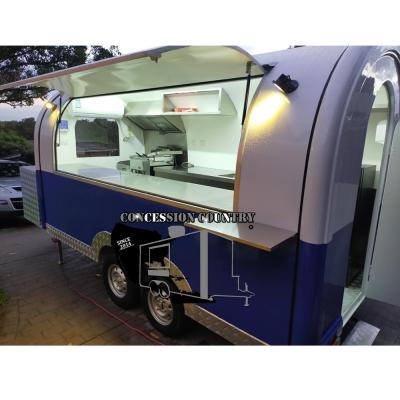 China 2021 Modern Outdoor Kiosk Airstream Caravan Food Truck Modern CONCESSION TRAILERS Food Ice Cream Trailer For Sale for sale