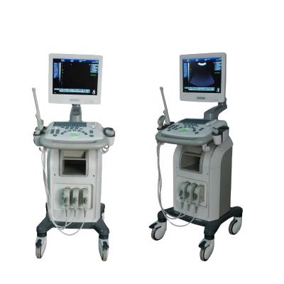 China CE plastic plastic quality! ! THR-US9902 Professional Hospital 2D Ultrasound Scanner With Trolley for sale