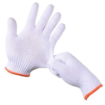 China Agriculture Good Price Work Cotton Natural White Welding Gloves Accepting Custom Logo for sale