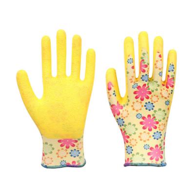 China General Purpose Custom Gloves Polyester Latex Gardening Gloves Garden Bulk for sale