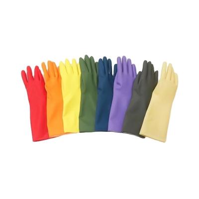 China Household Cleaning Long-sleeves Women PVC Kitchen Latex Work Household Cleaning Gloves for sale