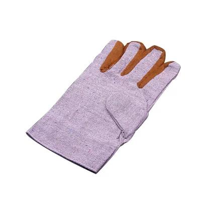 China Wholesale Electric Welding Protective Thickened Canvas Work Safety Rigger Glove Construction Gloves Carpenter Material Glove For Worker for sale