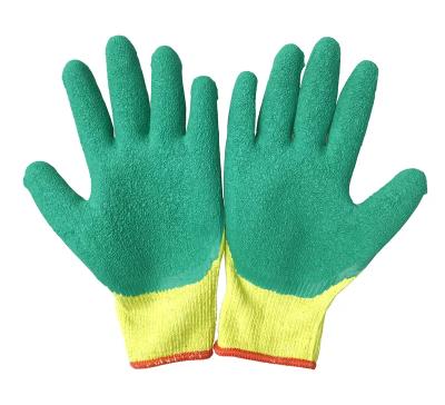 China Green Air Good Permeability Resistant Latex Coated Work Gloves - GREAT GLOVES Blue Latex Gloves for sale