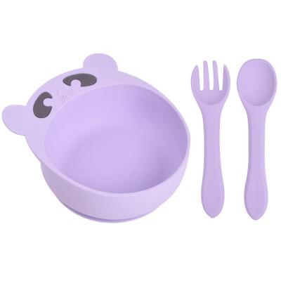 China BPA Free 100% Silicone Baby Bowl Food Grade BPA Free Silicone Bear Infant Bowl with Suction Bottom Bowls for Toddlers for sale