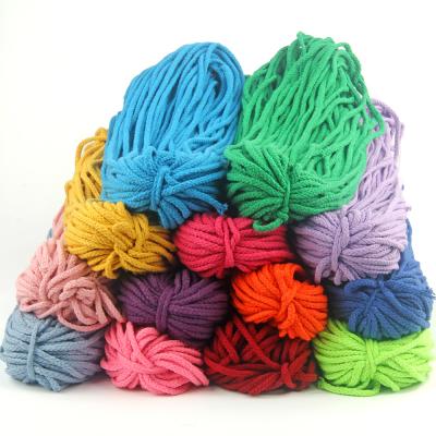 China [10] hollow handwoven strand twisted rope hat cord 5mm color cotton rope 5mm twisted strands viable 8 for sale