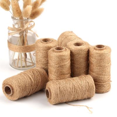 China Round 1.5mm Thick Color Natural Hemp Rope Eco-friendly Packing Rope For Crafts Packing Packing And Wedding Decoration 100m/roll for sale