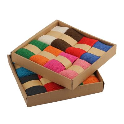 China Viable Wholesale Handmade Colorful 6CM DIY Burlap Fabric Roll for Wedding Party Opens Ribbon Burlap Apparel Burlap Volume Sewing Garment for sale