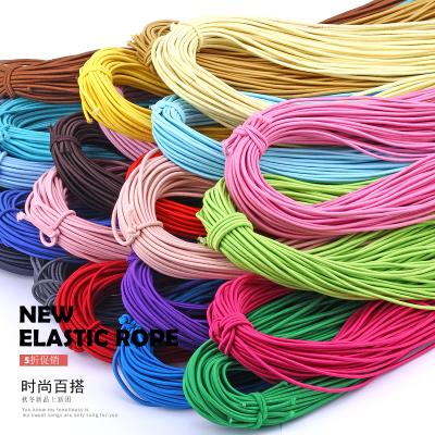 China 2mm round elastic colorful bungee cord rubber band around the elastic elastic line sewing accessories 030052000 of a DIY cord elastic band for sale