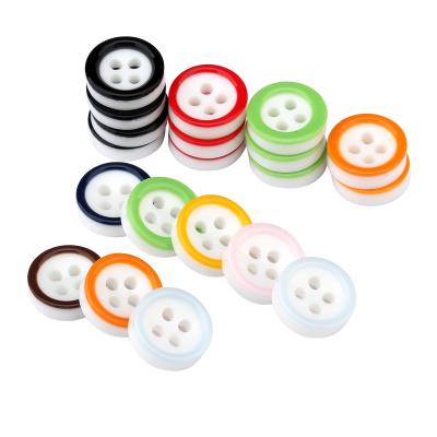 China 16L Round Viable Resin Sewing Button [LB-26] With Logo Scrapbooking Solid Random Mixed Color For DIY Fabric Crafts Garment Accessories for sale