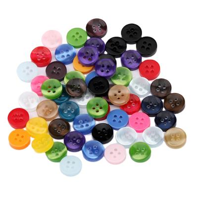 China Other Colors LB-68 Wholesale Dyed Plastic Shirt Buttons Decoration Coat Boots Sewing Brand Clothing 18L Button With Logo for sale