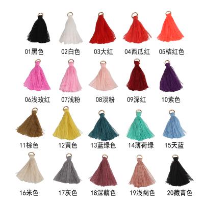 China Party Mini Tassel Fringe Pendant DIY Mobile Phone Hanging Ring Curtains Jewelry Decor Tassels Lace Cords Tassel Trim Garments for sale