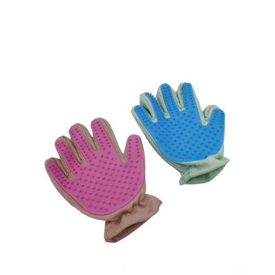 China Sohpety Sustainable Custom Eco-Friendly Dog Bath Cleaning Brush Massage Grooming Gloves For Pets for sale