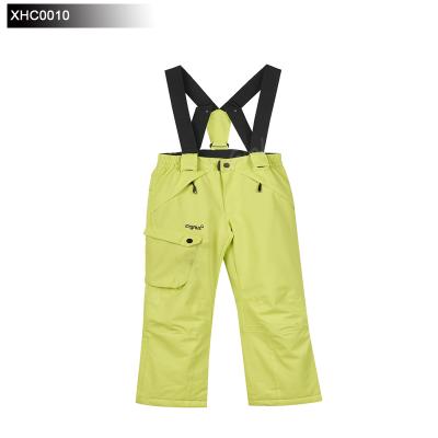 China Anti-wrinkle Ski Pants Fluorescent Yellow Cotton Pants Boy Ski Pants for sale