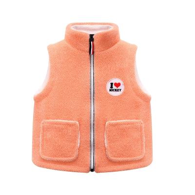 China Baby Waterproof Vest Down Jacket Weighted Vest For Kids Printed Letters Down Cotton Baby's Vests for sale