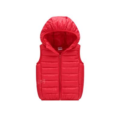 China Waterproof Lightweight Cotton Down Vest for Kids, Baby, Toddler, Vest, Girl, Boy, Hood and Vest for sale