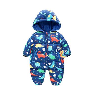 China Winter Waterproof Children's Clothing Cotton-padded Clothes For Winter Children's Clothing Overalls For Baby With A Thick Hood for sale