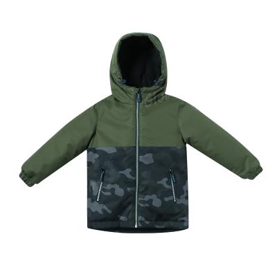 China Anti-Wrinkle Camouflage Matching Children's Cotton Clothing Warm Hooded Children's Coats Winter Coats For Kids for sale