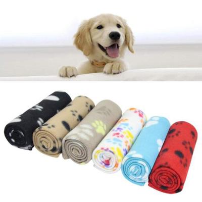 China 100%Polyester Waterproof Dog/Cat Blanket Double Plush Printed Knitted To Keep Warm Throw Fleece Pet Blanket China Factory for sale